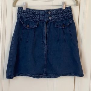 Free People High Waisted Mini Skirt